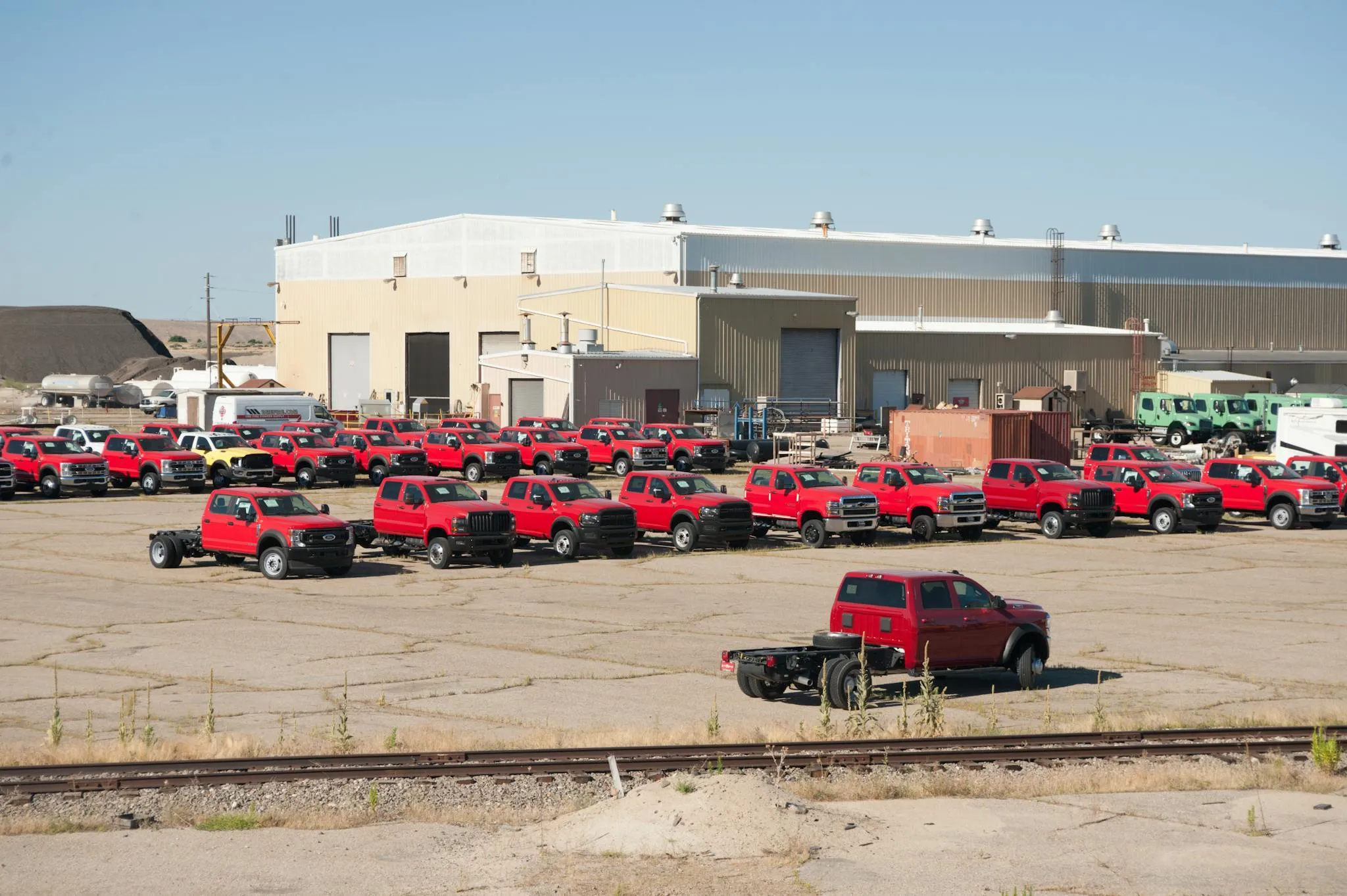 A fleet of trucks representing SMRC Logistics transport capacity.